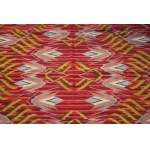 Art Deco kilim with red background, Cracow, Poland, 1930s.