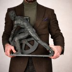 Ernst SEGER (1868 Nowa Ruda - 1939 Berlin), Blacksmith with wheel, bronze, 1930s.