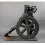 Ernst SEGER (1868 Nowa Ruda - 1939 Berlin), Blacksmith with wheel, bronze, 1930s.