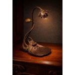 Art Nouveau lamp with Nymph, Paul Lucien Bessin. France.