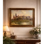 Wladyslaw ZAKRZEWSKI (1903-1944), "Wawel from the side of the Vistula River," Krakow, 1942.