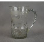 Mug with Karkonosze landscapes, early 19th century, Jelenia Góra, Śnieżka, Cieplice Śląskie, Lower Silesia, Josephinenhütte ?