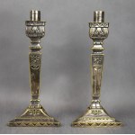 Candlestick holder in the Zakopane style. Marcin Jarra, Krakow, early 20th century.
