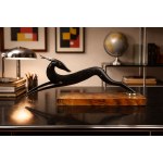 "Leaping Gazelle" sculpture in the style of Karl Hagenauer, 1930s.