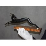 Leaping Gazelle sculpture in the style of Karl Hagenauer, 1930s.