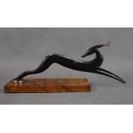 Leaping Gazelle sculpture in the style of Karl Hagenauer, 1930s.
