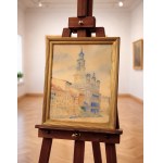 Romuald MOSSOCZY (1889-1954), "City Hall in Poznań," watercolor, 1920s/30s.