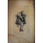 Stanislaw ZAWADZKI (1878 - 1960), Drzemka w ławce, 1912, etching