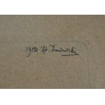 Stanislaw ZAWADZKI (1878 - 1960), Drzemka w ławce, 1912, etching