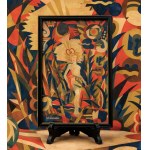 Jan Aleksander ZAREMBA (1897 - 1961), "Art Deco Dancer," watercolor, 1930s.