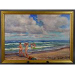 Stanislaw ŻURAWSKI (1889-1976), Bathing in the Sea, 1930s.