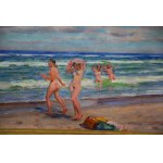 Stanislaw ŻURAWSKI (1889-1976), Bathing in the Sea, 1930s.