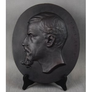 Czeslaw MAKOWSKI (1873-1921), Henryk Sienkiewicz medallion, 1896.