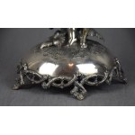 Pair of fruit platters with Cupids, Silver, 19th century, Germany, weight: 2280 g.
