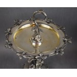 Pair of fruit platters with Cupids, Silver, 19th century, Germany, weight: 2280 g.