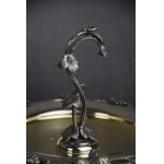 Pair of fruit platters with Cupids, Silver, 19th century, Germany, weight: 2280 g.