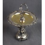 Pair of fruit platters with Cupids, Silver, 19th century, Germany, weight: 2280 g.