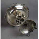 Pair of fruit platters with Cupids, Silver, 19th century, Germany, weight: 2280 g.