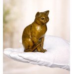 Bronze figurine "Sitting Cat," early 20th century, Vienna?
