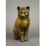 Figurine en bronze Chat assis, début du 20e siècle, Vienne ?