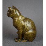 Figurine en bronze Chat assis, début du 20e siècle, Vienne ?