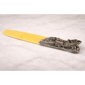 Automobile Paper Knife, Pr. 84 Silver, Russia, St. Petersburg, 1911.
