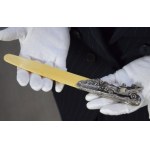 Automobile Paper Knife, Pr. 84 Silver, Russia, St. Petersburg, 1911.