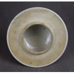 Vase with lid, painted in cobalt, China, Qing, 19th century.