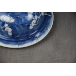 Vase with lid, painted in cobalt, China, Qing, 19th century.