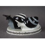 "Snails" figurine, designed by Christian Metzger, Heubach, Germany, early 20th century.