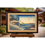 Utagawa HIROSHIGE (1797-1858), "Toriimoto-juku" from the series "Sixty-nine Stations of Koso Kaido," Japan, woodcut, 19th century.