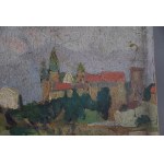 AN, Bathing in the Vistula River against the backdrop of the Wawel Castle in Cracow, ref. A.K. 1930s.