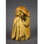 Okimono Sage, bone, China, 1st half of 20th century.
