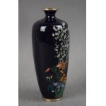 Vase, Hayashi Yojiro, cloisonné enamel, Japan, Nagoya, Meiji, Signed, ca. 1900.