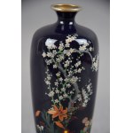 Vase, Hayashi Yojiro, cloisonné enamel, Japan, Nagoya, Meiji, Signed, ca. 1900.