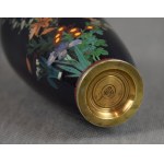 Vase, Hayashi Yojiro, cloisonné enamel, Japan, Nagoya, Meiji, Signed, ca. 1900.