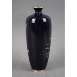 Vase, Hayashi Yojiro, cloisonné enamel, Japan, Nagoya, Meiji, Signed, ca. 1900.