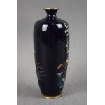Vase, Hayashi Yojiro, cloisonné enamel, Japan, Nagoya, Meiji, Signed, ca. 1900.