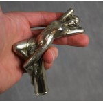 Cane handle with nude woman, Art Nouveau, circa 1900.