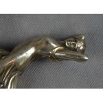 Spazierstockgriff mit liegender Frau, Jugendstil, um 1900.