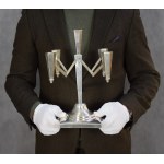 Art Deco candelabra, Silver, Cracow, 1930s.