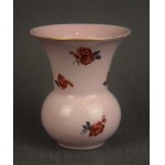 Art Deco vase, Ćmielów, pink porcelain, 1930s.