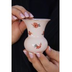 Art Deco vase, Ćmielów, pink porcelain, 1930s.