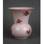 Wazonik Art Deco, Ćmielów, różowa porcelana, lata 30-te.