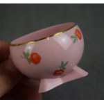 Coffee service Kula, Ćmielów, 1930s. pink porcelain, Art Deco