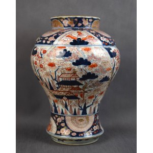 Large Imari style vase, Samson, Paris, 19th century.