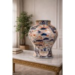 Large Imari style vase, Samson, Paris, 19th century.