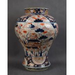 Large Imari style vase, Samson, Paris, 19th century.