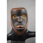 Sculpture Figure in the style of Ernst Ludwig Kirchner, 1925, German Expressionism, Signed RK.
