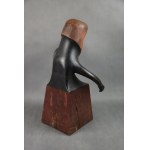 Sculpture Figure in the style of Ernst Ludwig Kirchner, 1925, German Expressionism, Signed RK.
